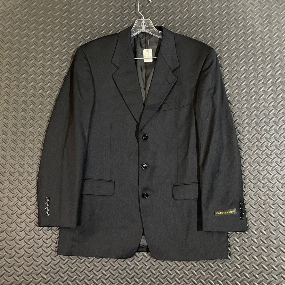 NWT Jones New York Black Button Up Blazer Men's Size 40R